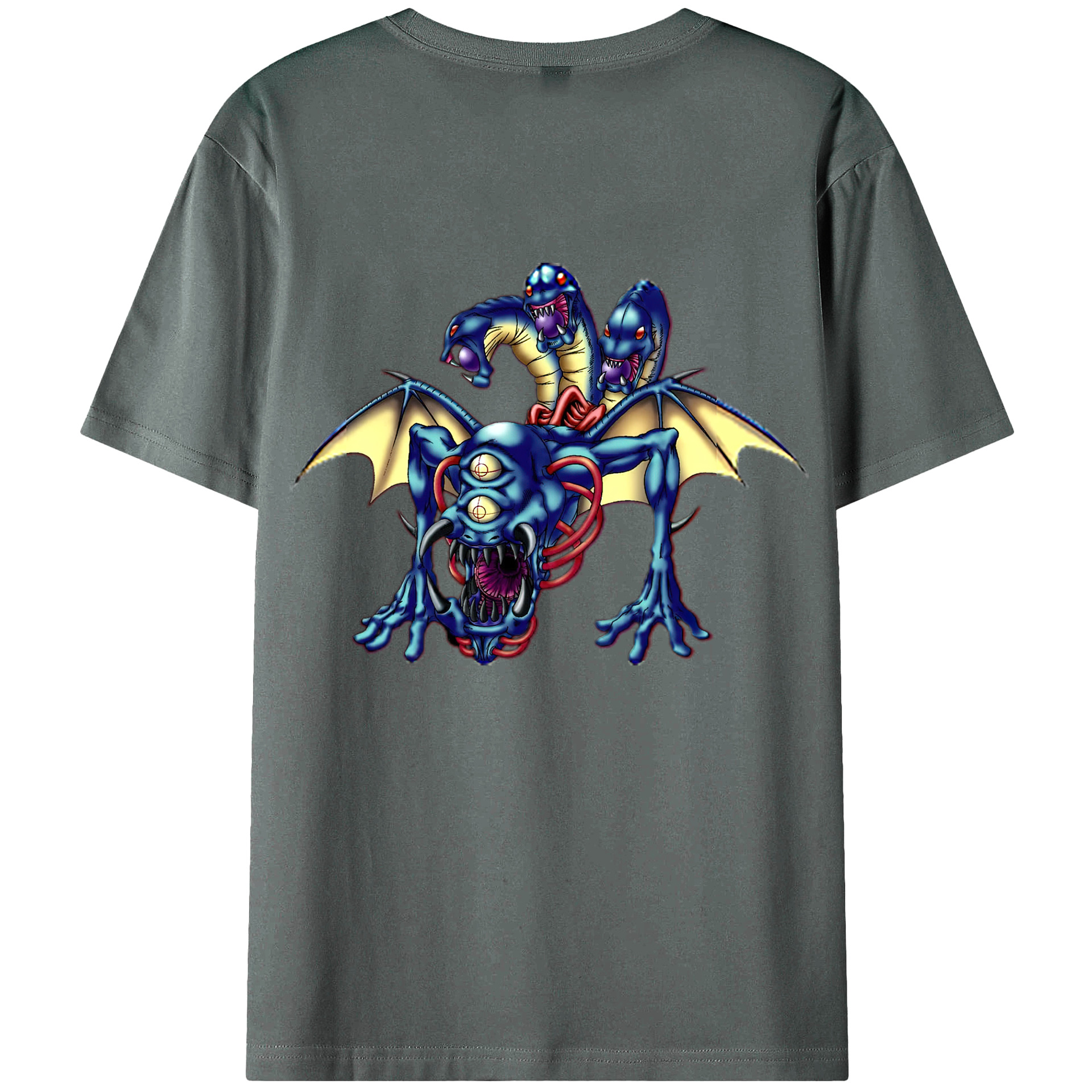 （画像用） 遊☆戯☆王 Yu-Gi-Oh! 綿100％ メンズ半袖Tシャツ（バックプリント） 通気性